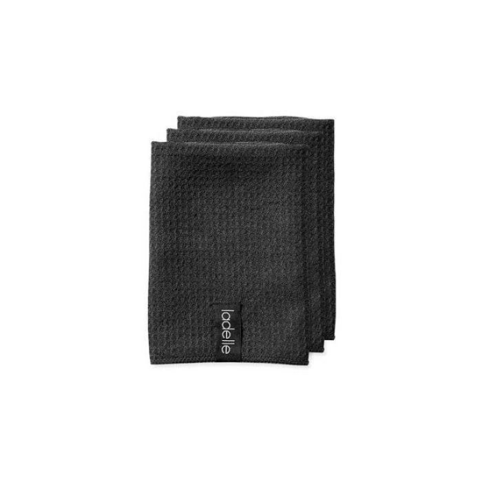 Ladelle Microfibre Dishcloth Pack in Black  ] 9314689770866 - Flower Power